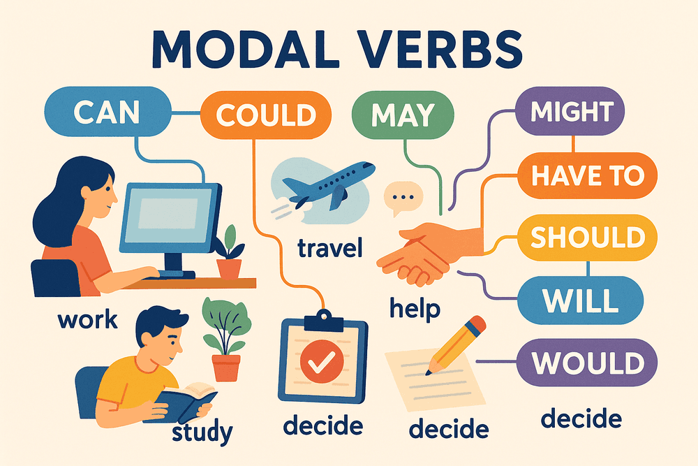 Modal Verbs com Exemplos