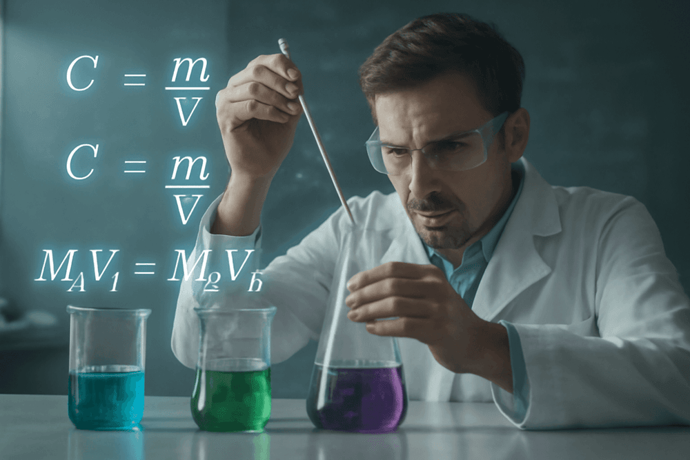 O que é fórmula de concentração química
